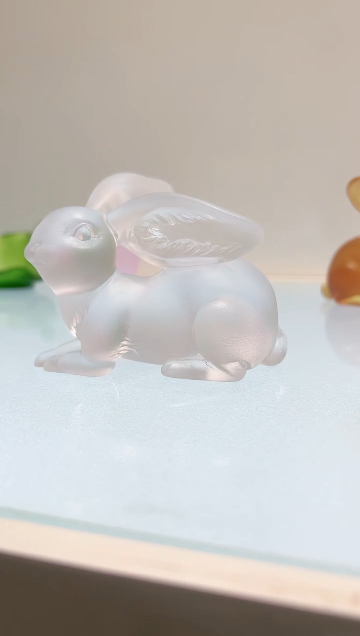 【闪购商品】茶宠古法琉璃小白兔
