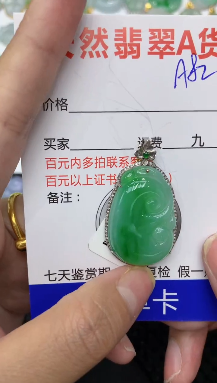 【闪购商品】翡翠颈饰18K金镶嵌111111111