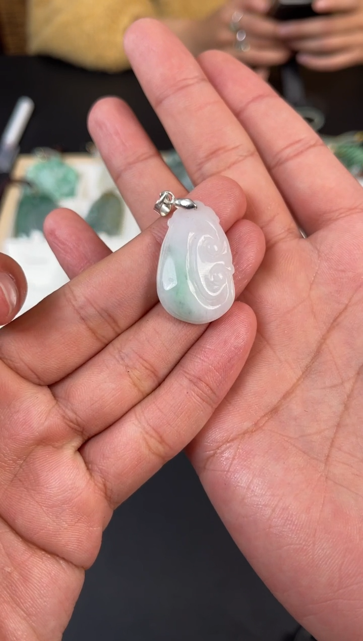 【闪购商品】翡翠颈饰合金翡翠吊坠YP-219