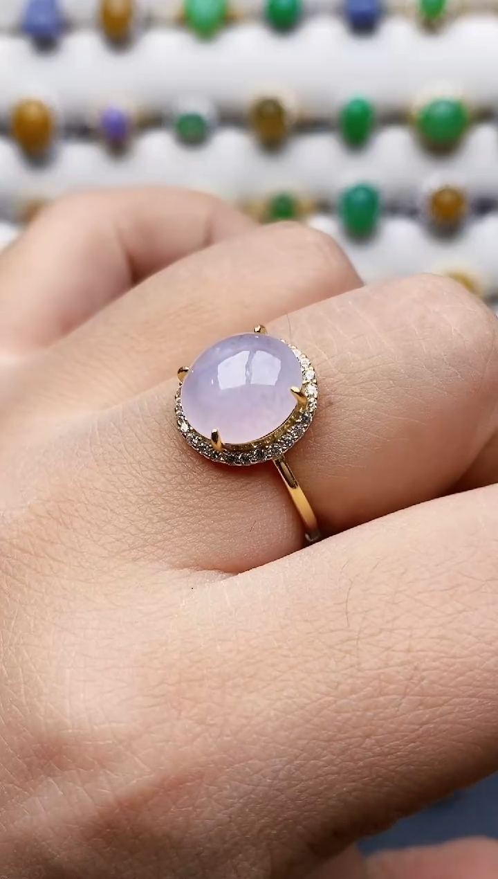 银S925镶嵌戒指翡翠1197