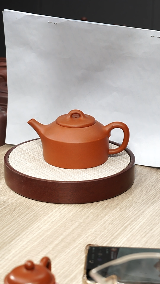 【闪购商品】紫砂茶壶黄龙山大红泥镜瓦壶