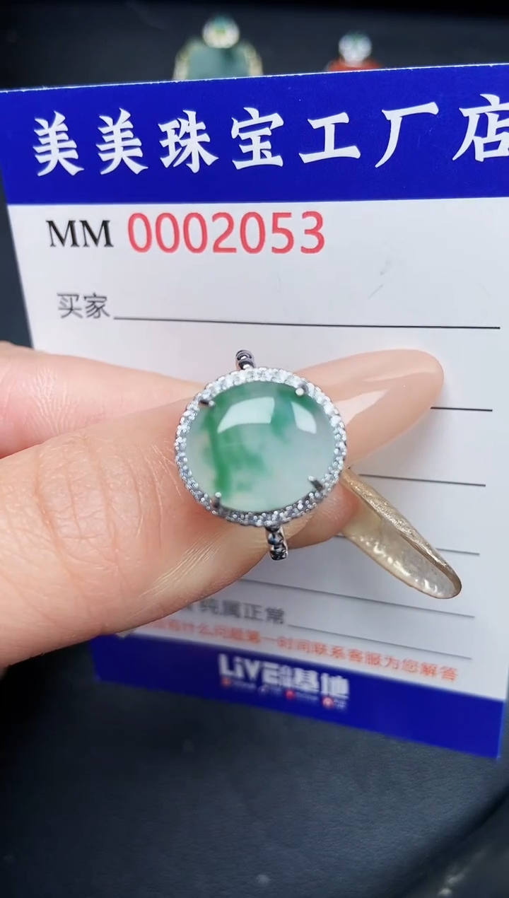 【闪购商品】翡翠颈饰银S925镶嵌2053