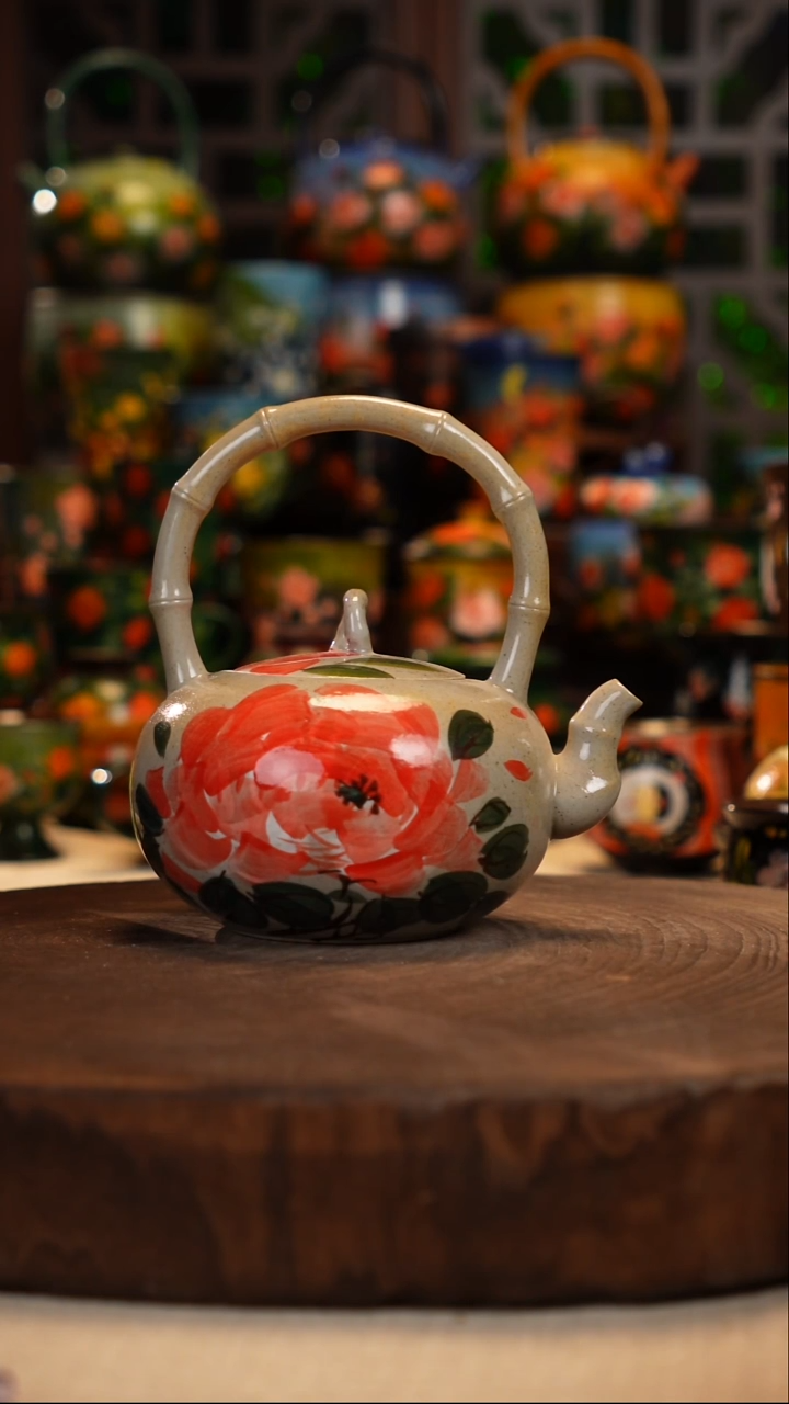 陶瓷油画手绘釉下彩