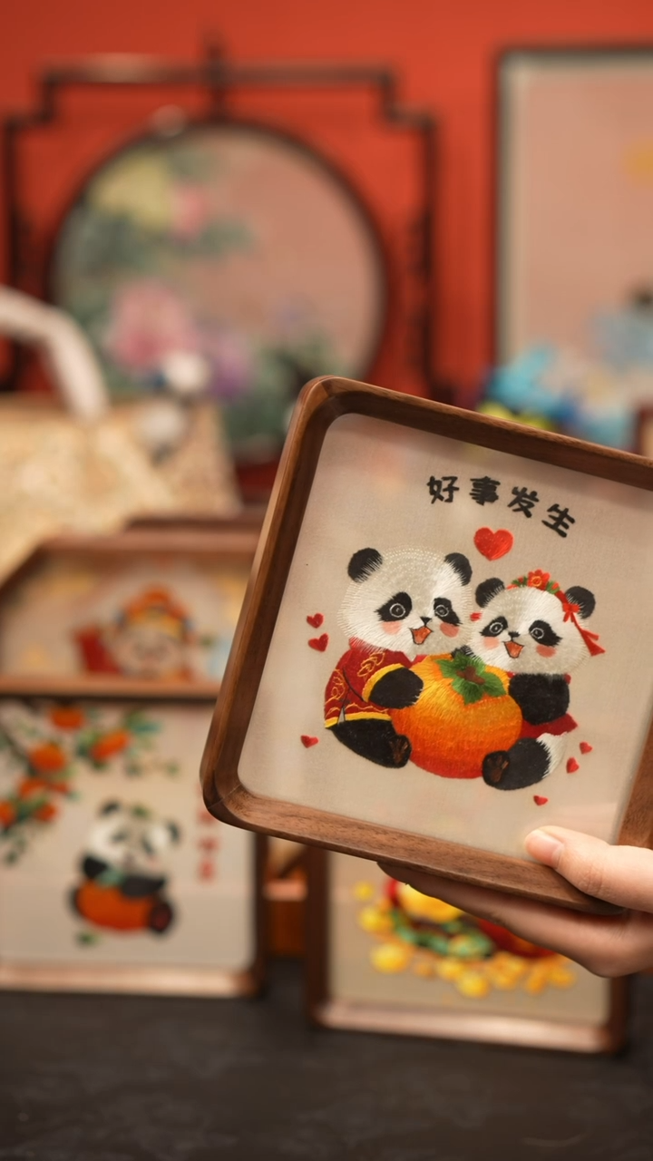 刺绣會****?非遗手工绒花饰品
