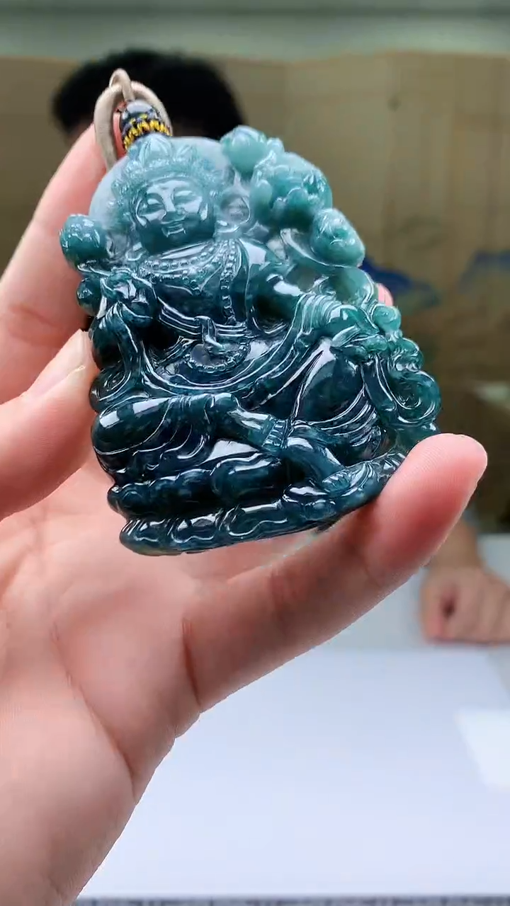 【闪购商品】定制翡翠未镶嵌4917bb-毛货挂件26