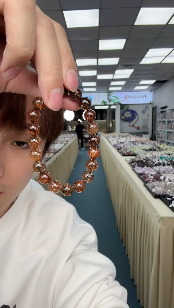 未镶嵌手串水晶15-ss黑金超七9m