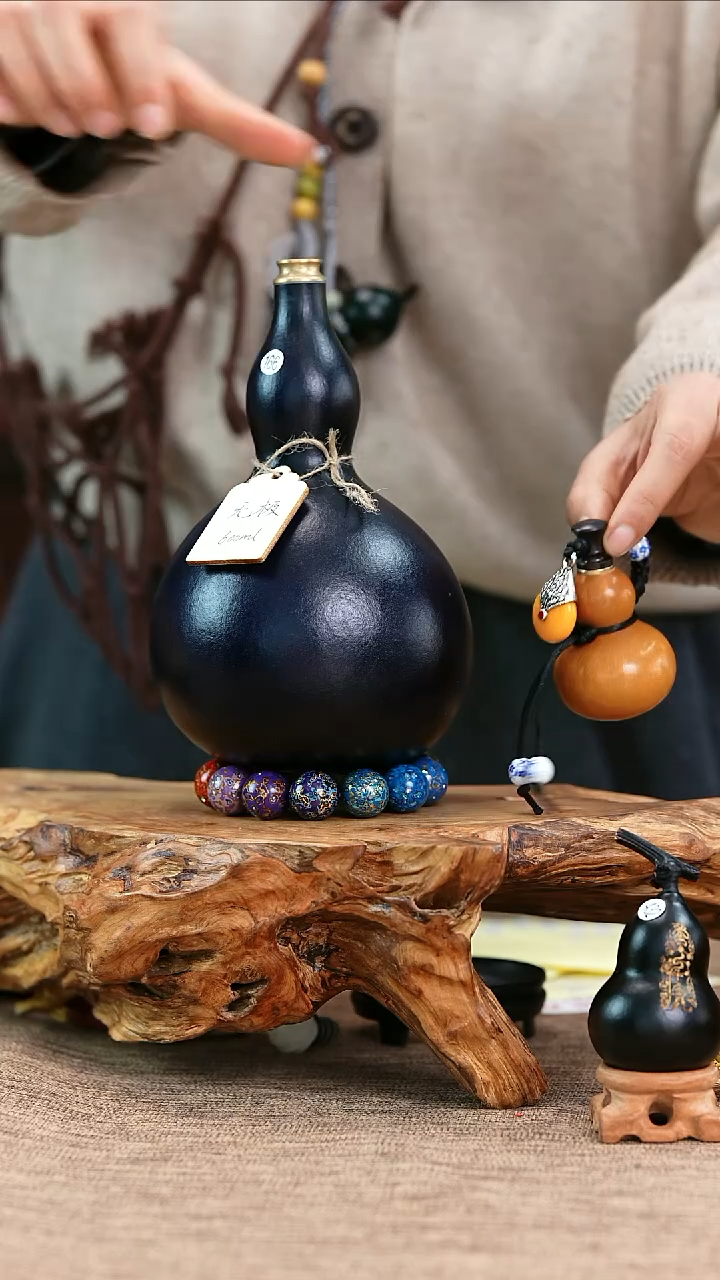 【闪购商品】166—光岳葫天然大漆酒葫芦不含漆珠