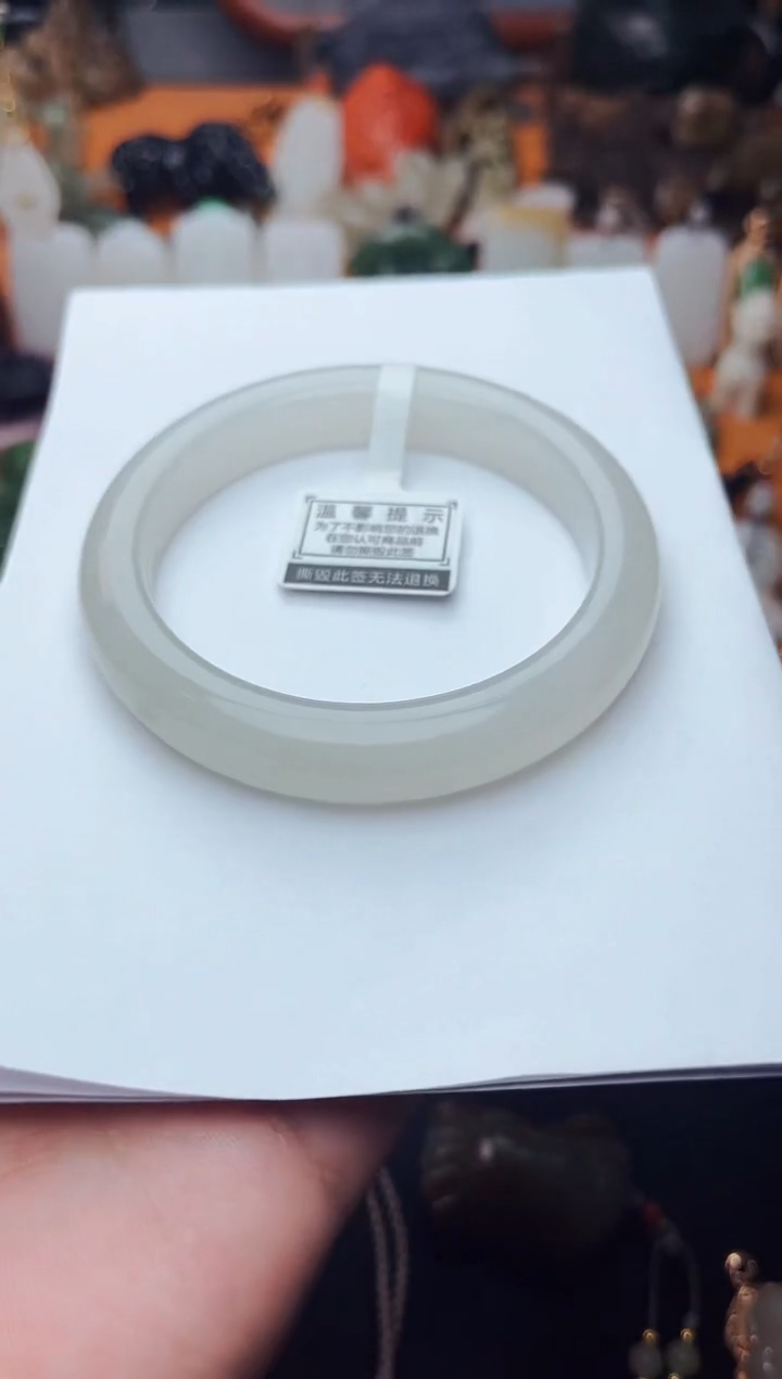 【闪购商品】和田玉手镯未镶嵌59.5圈口01