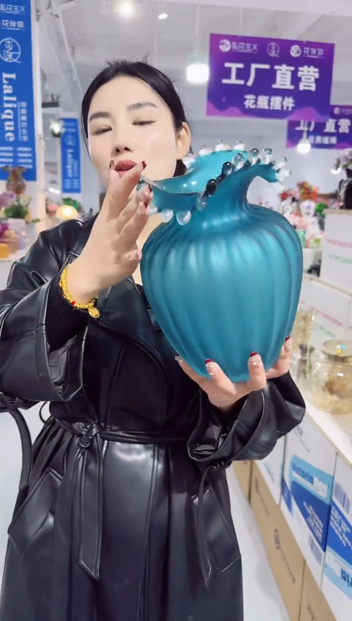 【闪购商品】无铅玻璃UU外贸仓-花瓶--APT6Y