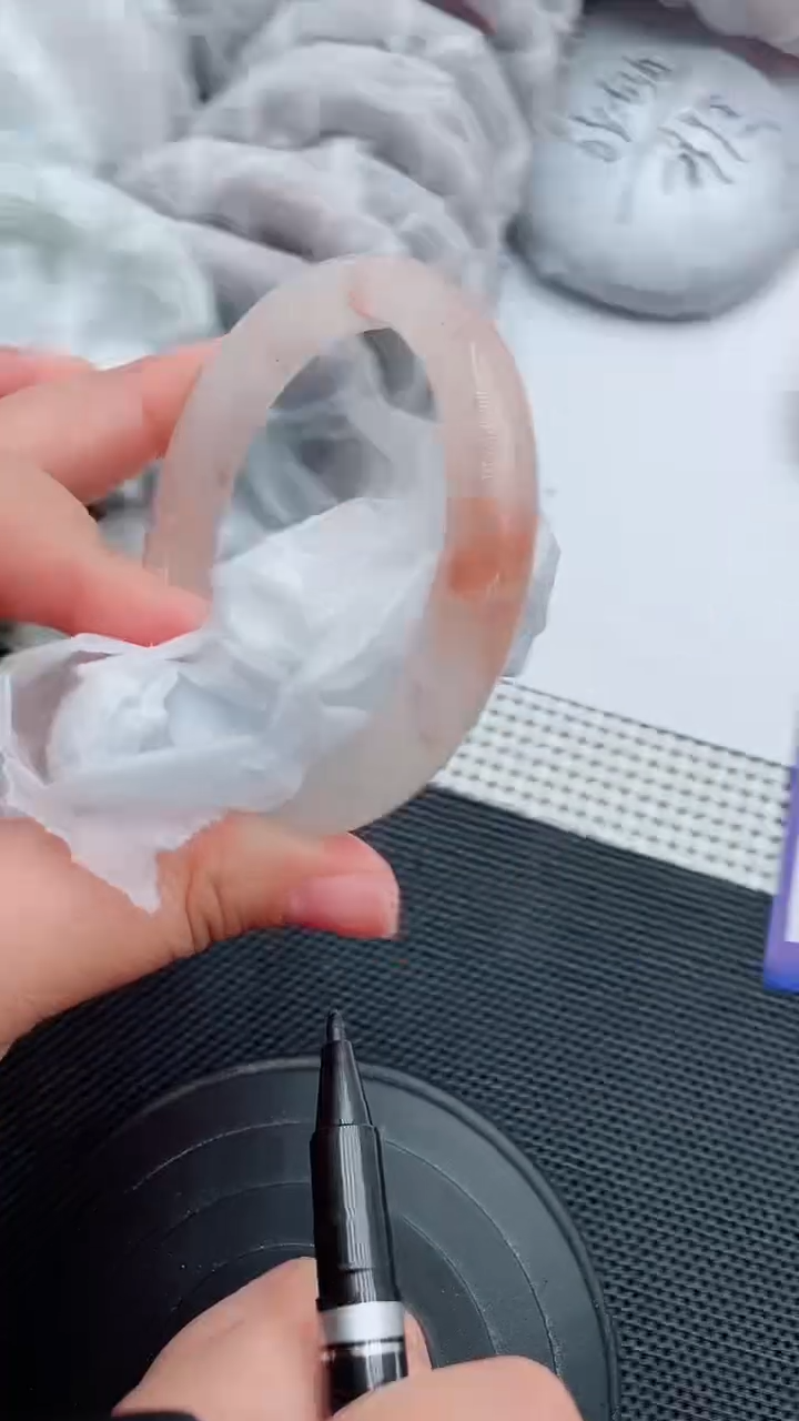 未镶嵌手镯石英质玉183-60-61