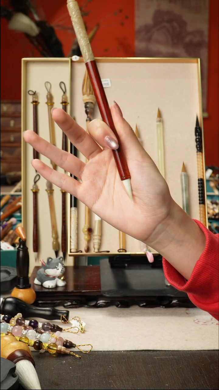 16号孤品高货毛笔链接 清水试笔 蘸墨不退