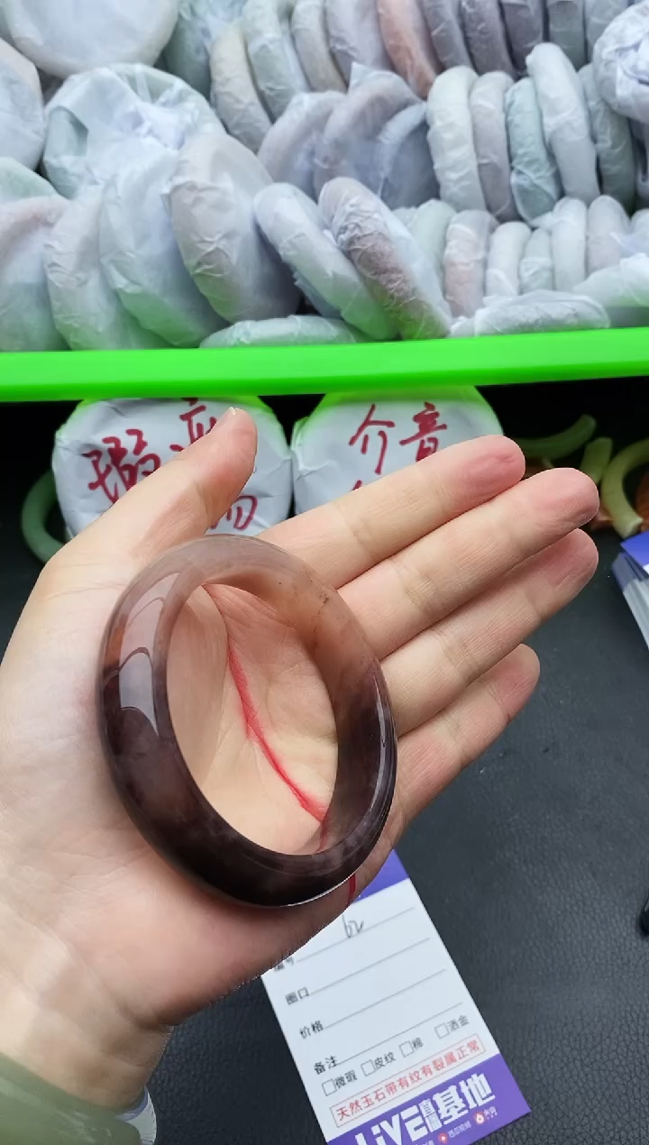 未镶嵌手镯石英质玉瑕疵62+53/54