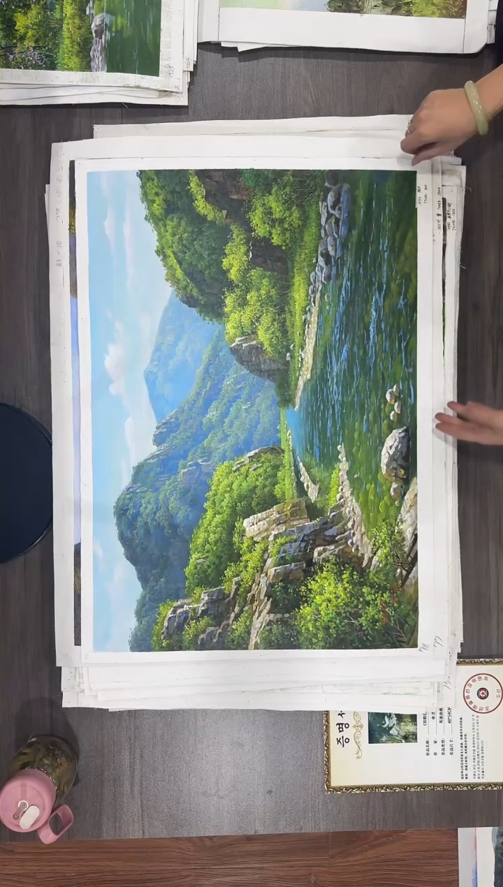 油画【167号】约50*70cm丨朝鲜原创纯手绘孤品油画丨顺丰包邮