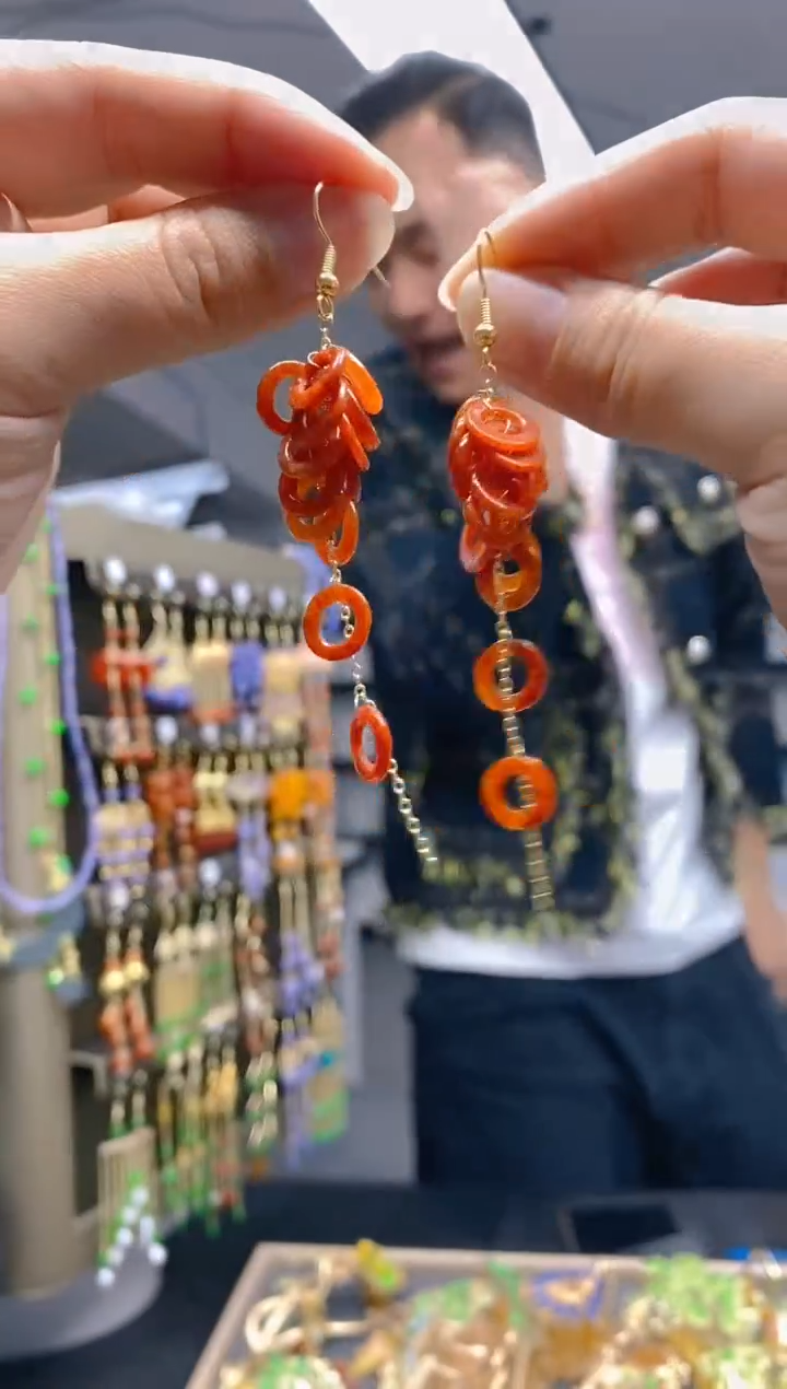 【闪购商品】翡翠耳饰合金0397翡翠耳钩