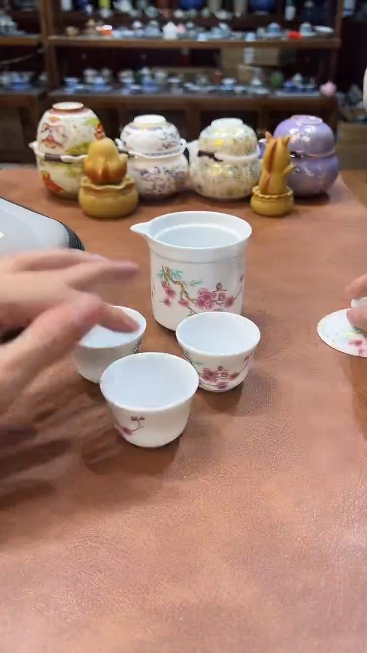 真的很便宜会开片的旅行茶具