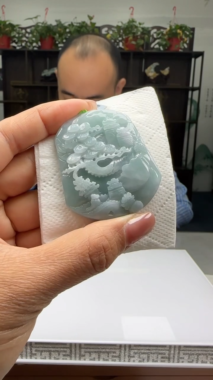 【闪购商品】翡翠颈饰未镶嵌天然翡翠A货吊坠