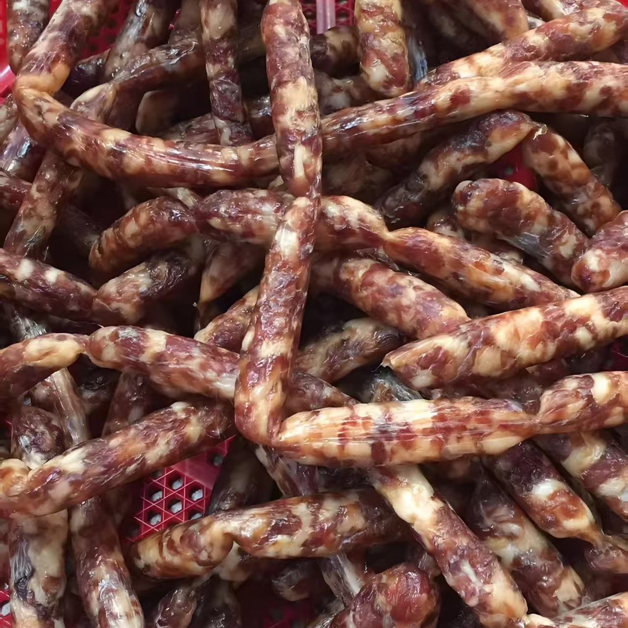 公平特产咸味纯肉香肠农家手工灌肠日晒风干腊肠