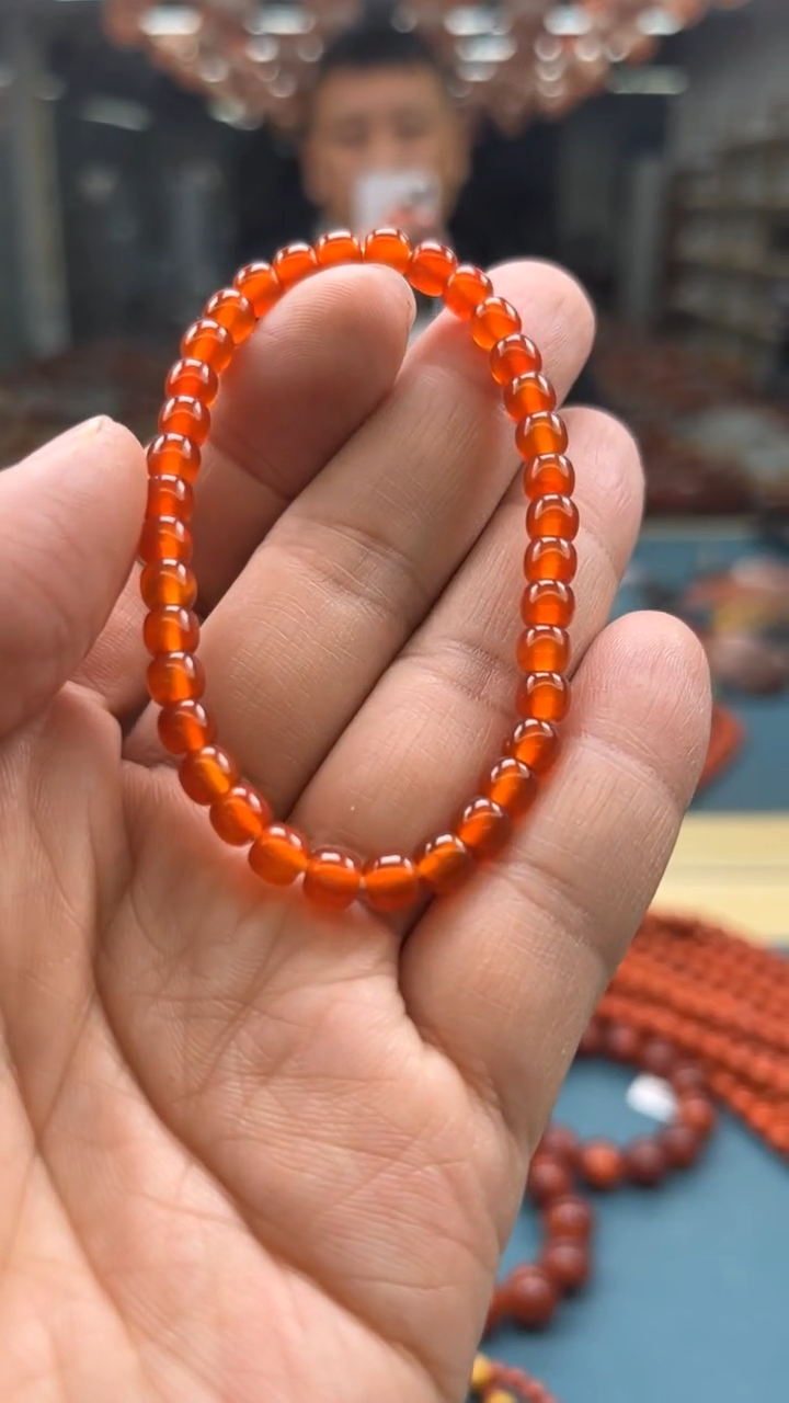 【闪购商品】南红玛瑙手串未镶嵌冰红手串