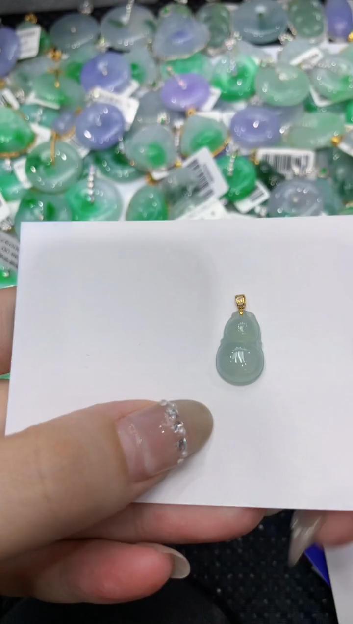 【闪购商品】翡翠颈饰18K金镶嵌222222222