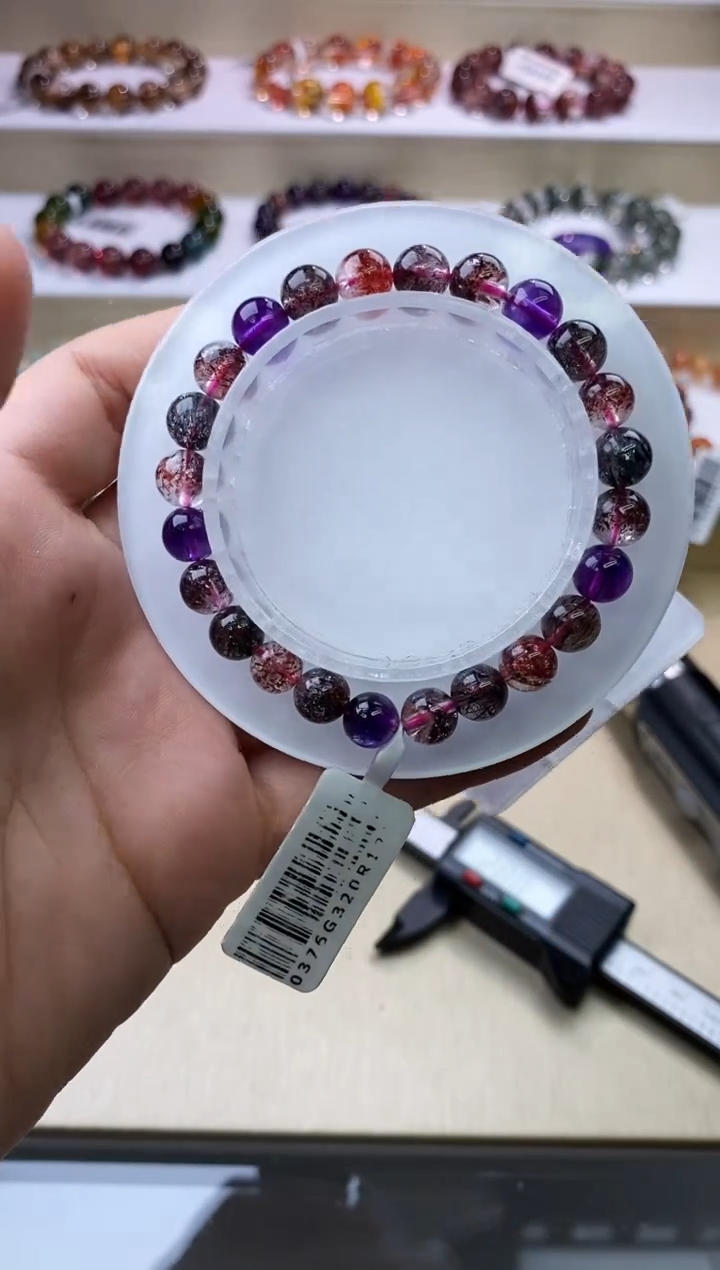 【闪购商品】水晶手链未镶嵌黑加仑超七单圈7m+