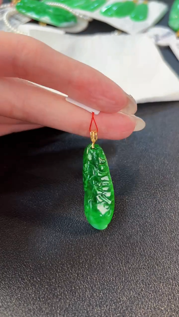 【闪购商品】翡翠颈饰18K金镶嵌缅料A货/支持复检/一件