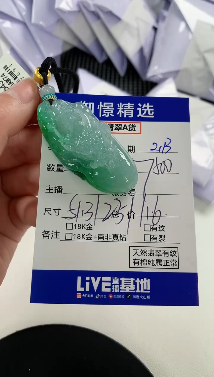 【闪购商品】翡翠颈饰未镶嵌53           