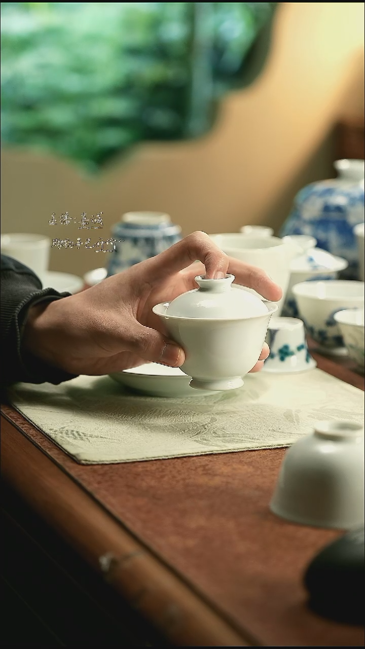 了* 元宝盖碗    三余作器手工器皿