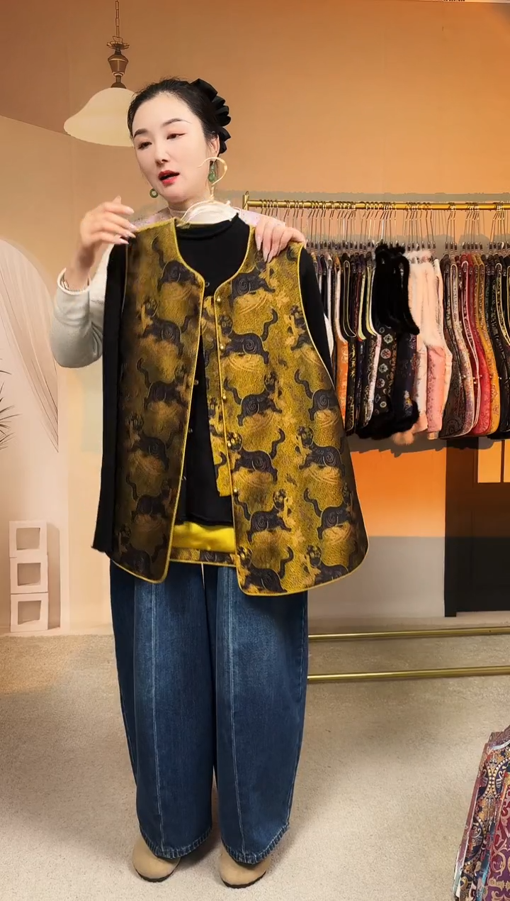 丝绸桑蚕丝70马甲