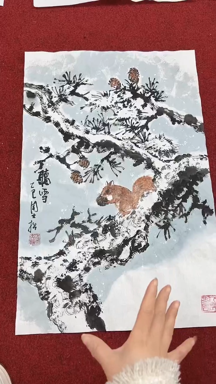 国画周大拙/国画/花鸟