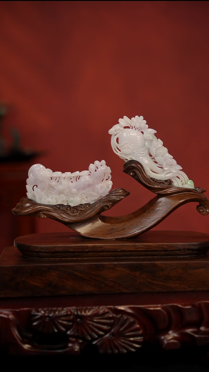 未镶嵌摆件翡翠富贵人生