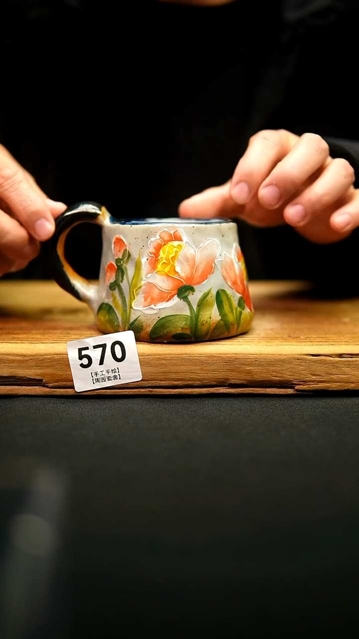 @@陶园瓷舍@@纯手工手绘@高温釉下彩