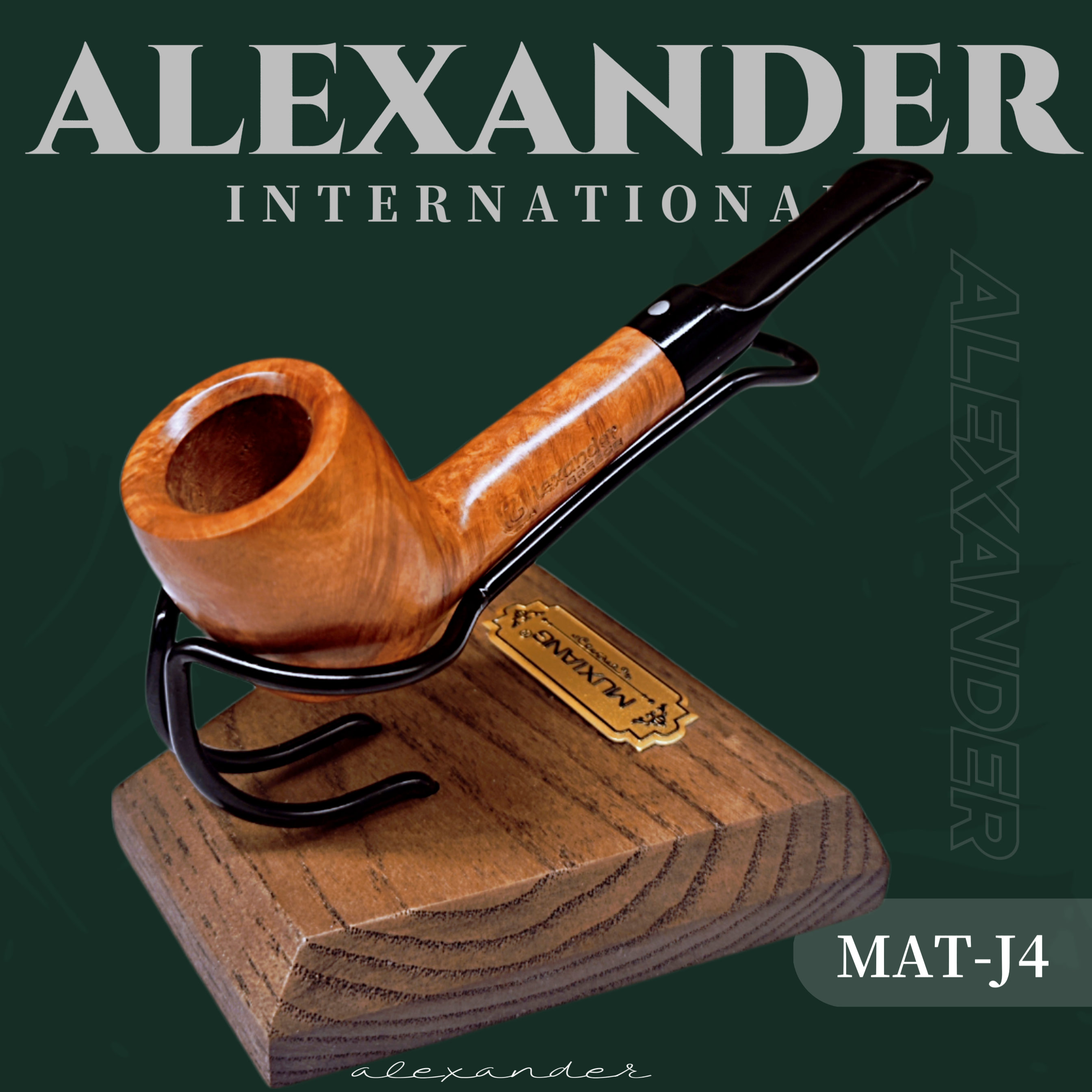 【希腊产】3mm 陈化老料 全新 罐式 莱克桑德  老料石楠木烟斗