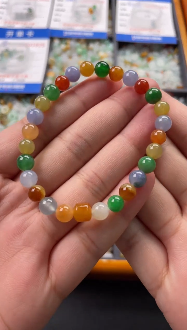 【闪购商品】翡翠颈饰未镶嵌翡翠圆珠手串