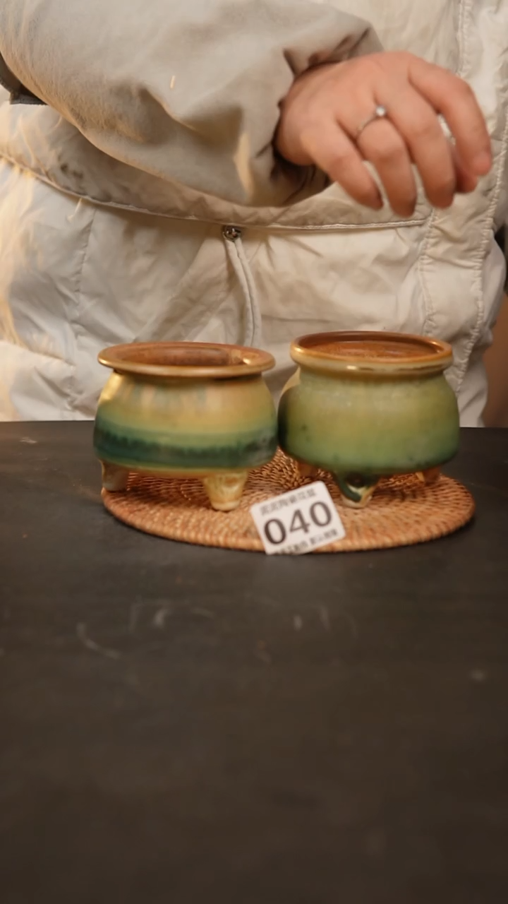 【闪购商品】瓷片040泥泥手工花盆口7