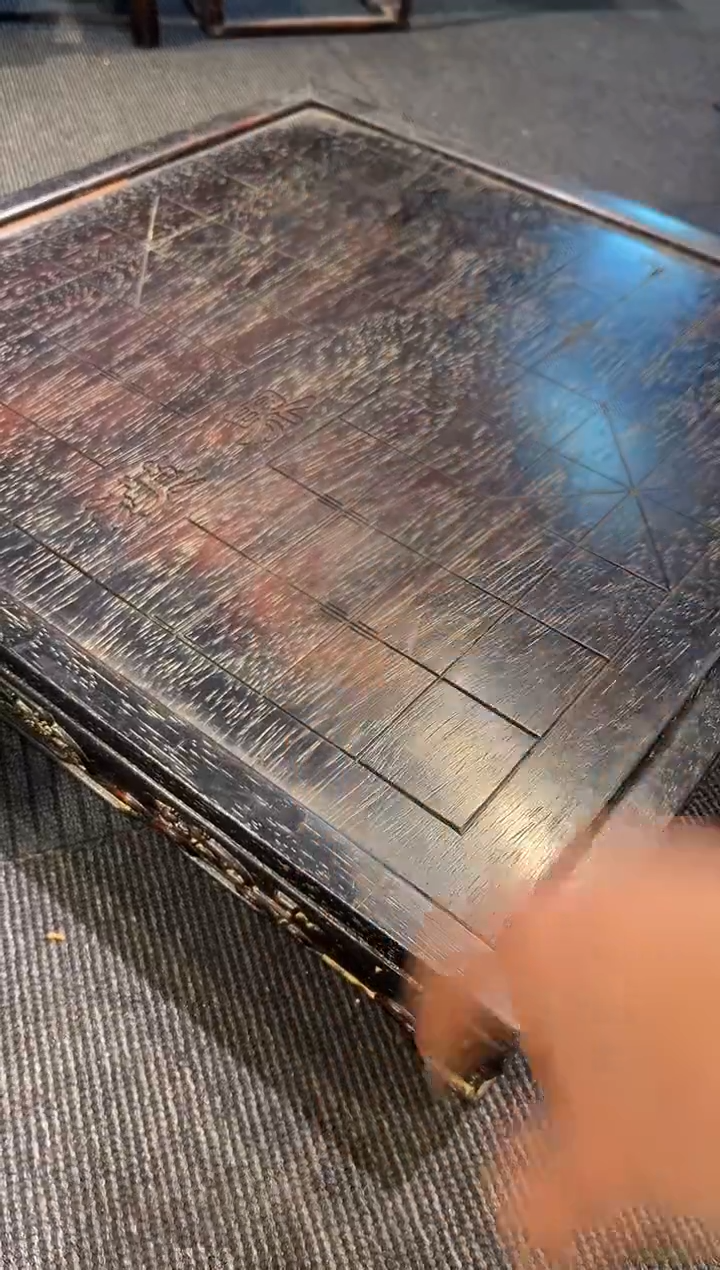 木太**世紫檀单面雕刻棋盘1