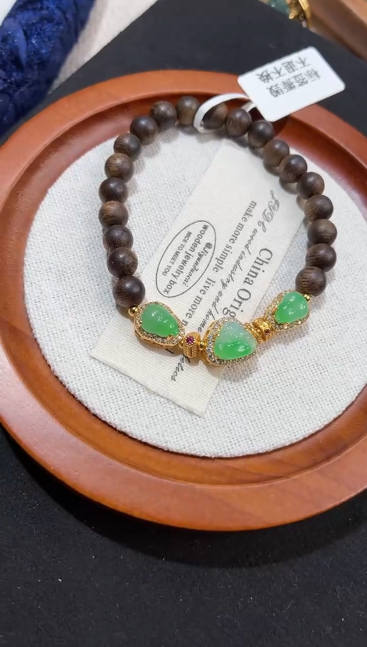 吊坠(不含链)银S925镶嵌翡翠Y*y手串