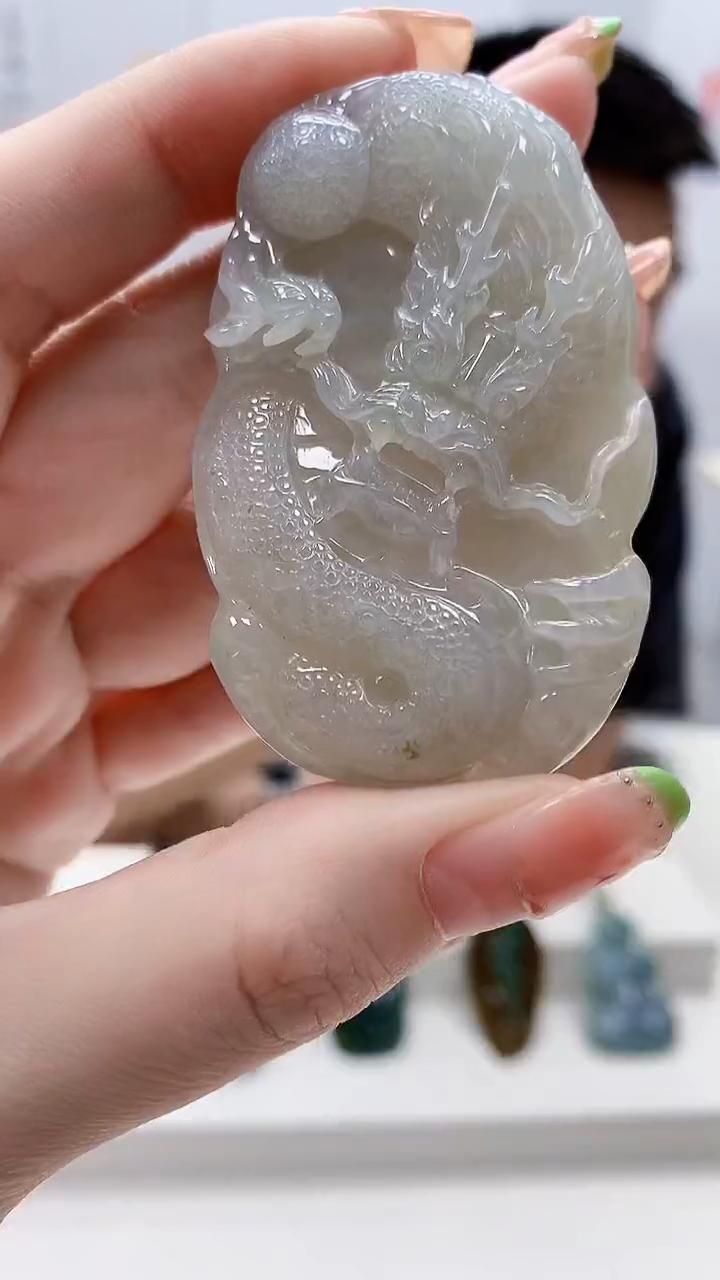 未镶嵌定制翡翠5028ry-毛货挂件82