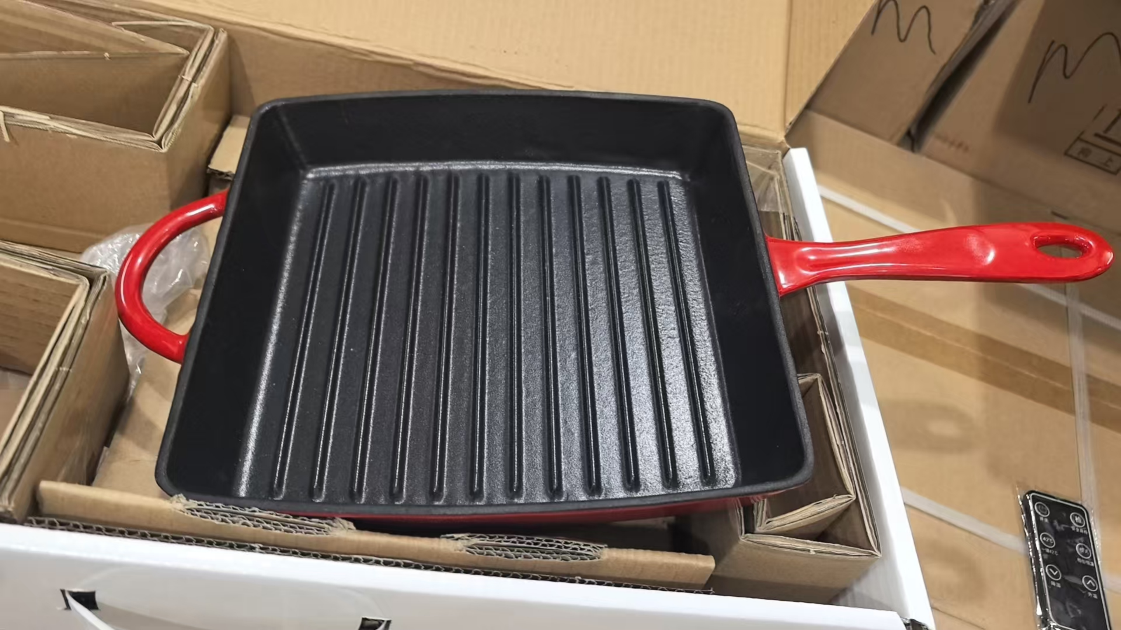 YANZAO/焱造铸铁珐琅锅22方盘