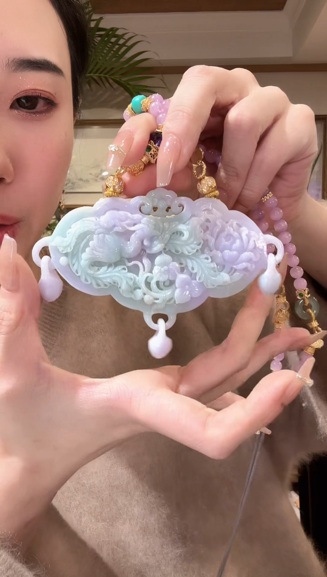 【闪购商品】翡翠颈饰未镶嵌国风