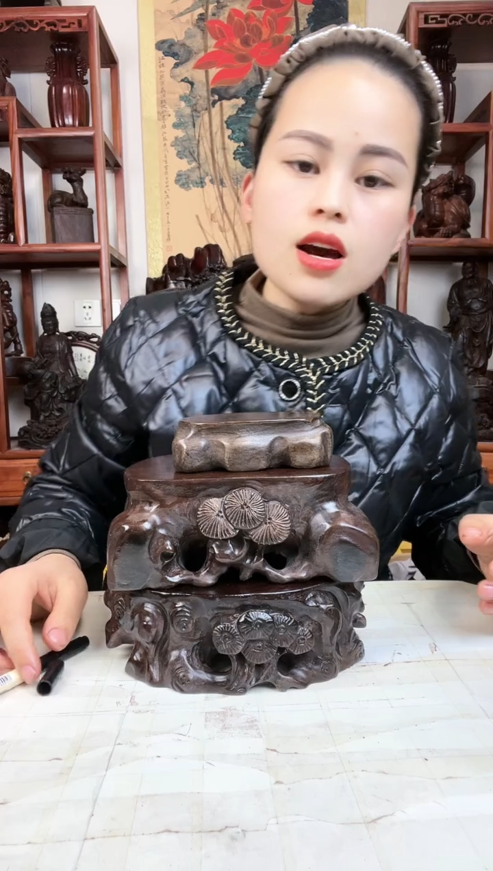 【闪购商品】香榧木臻宝工艺随行底座