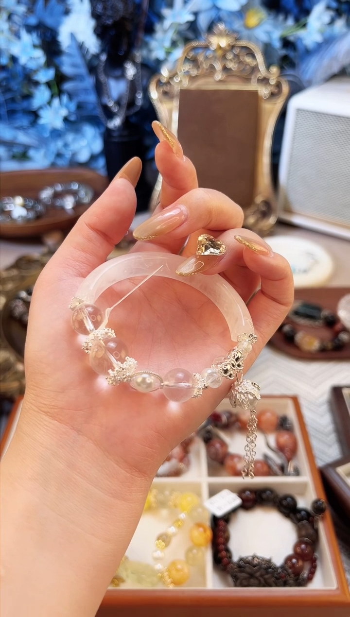 【闪购商品】水晶手串未镶嵌2515柚子原创水晶