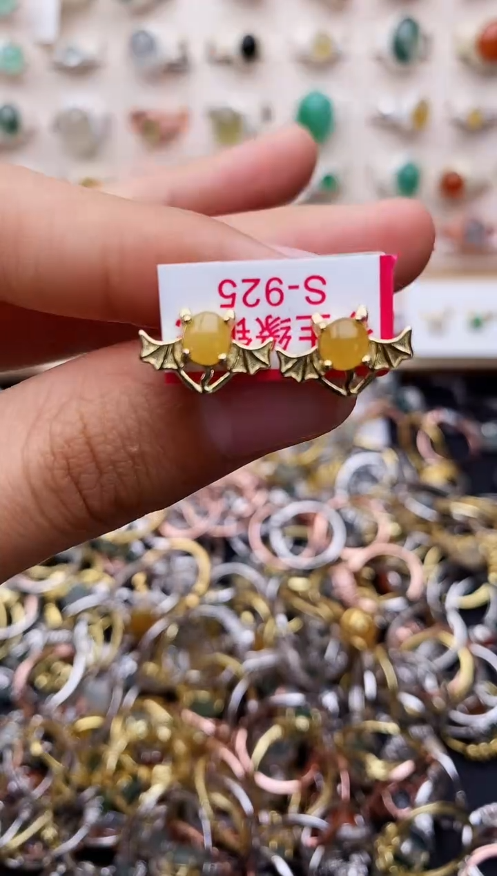 【闪购商品】翡翠戒指银S925镶嵌缅甸翡翠