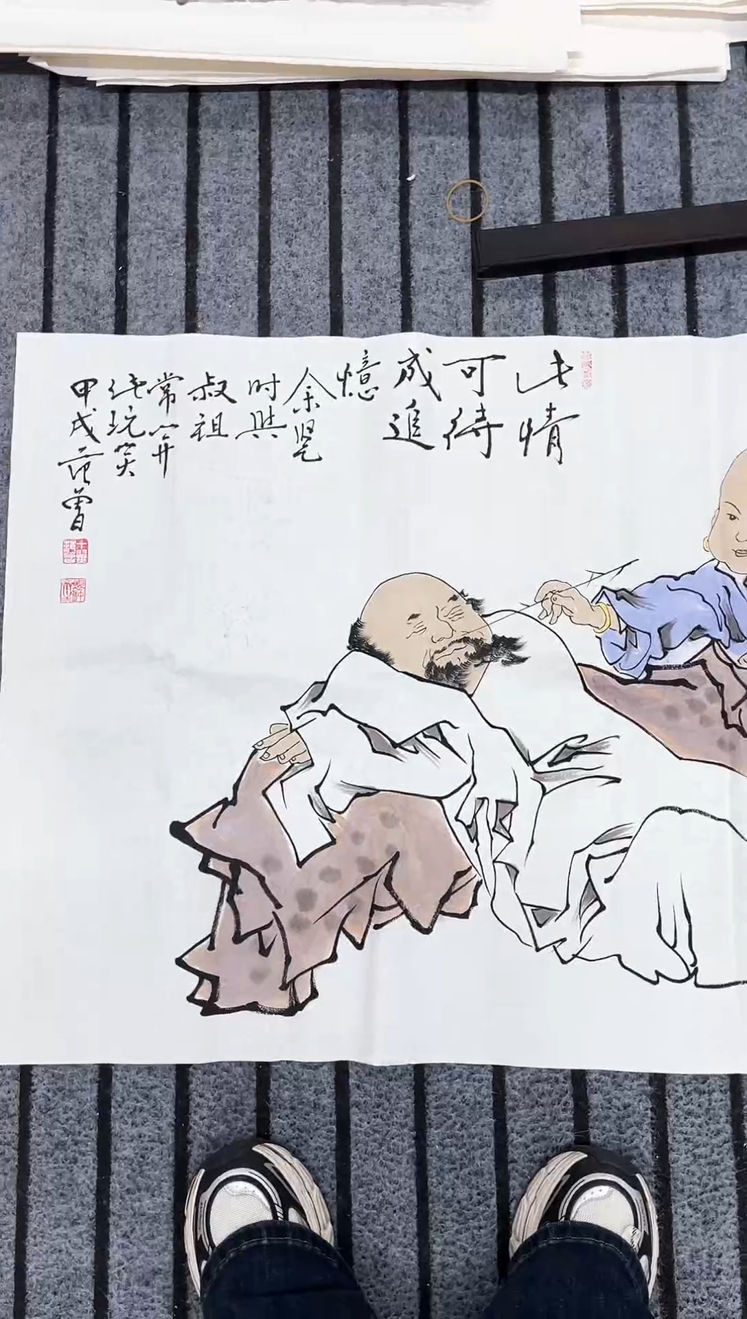 精品国画人物作品