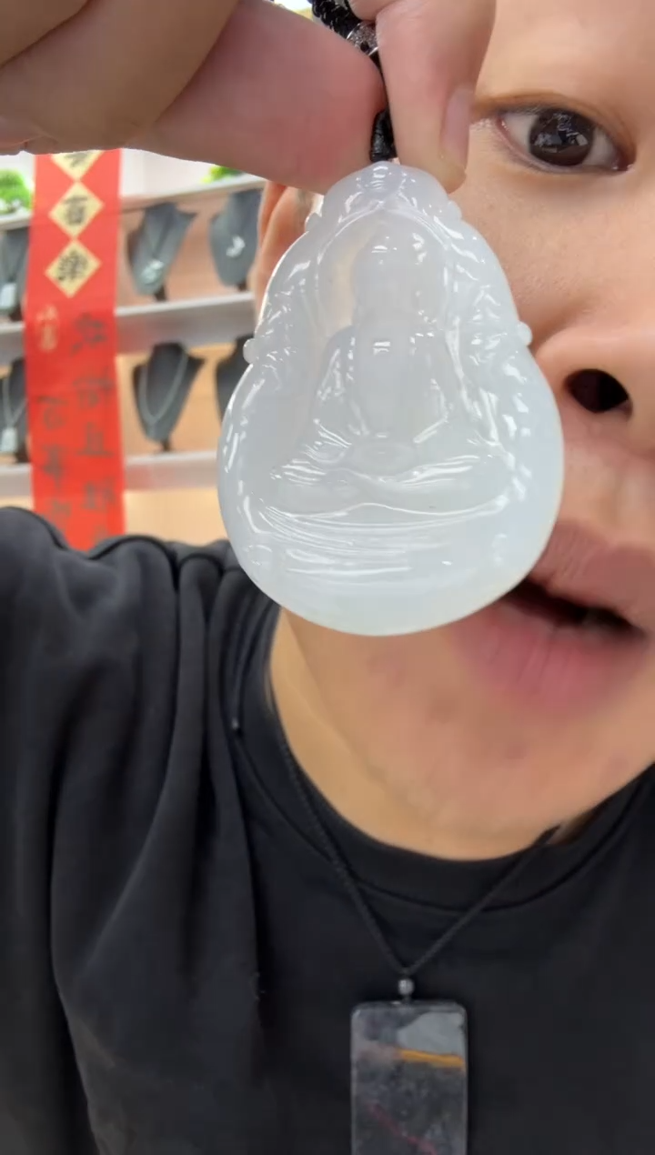 【闪购商品】翡翠颈饰未镶嵌天然翡翠A货孤品一件