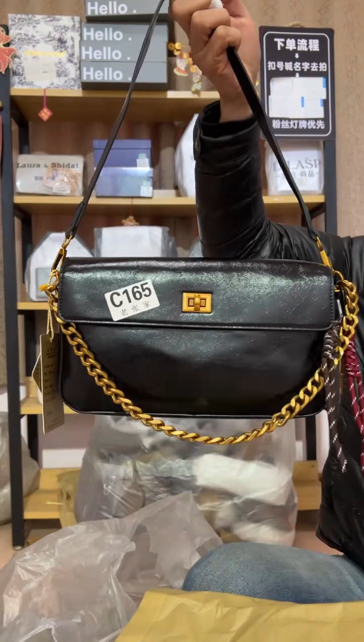 小牛剖层皮革老张家女包165