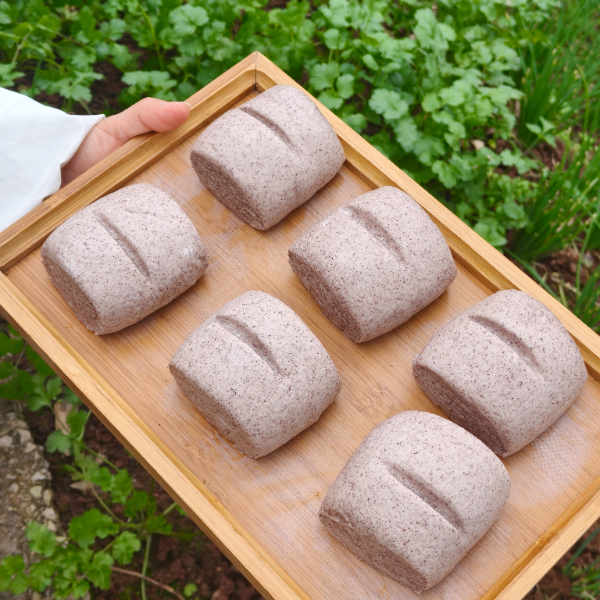 阮小小【无糖杂粮黑米馒头】四川宜宾纯手工现做现发养生健康早餐