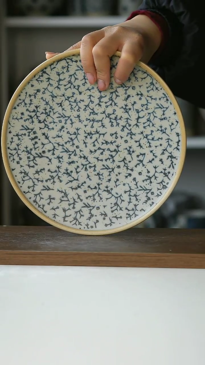 【闪购商品】陶瓷悠然花早餐盘@4-2@