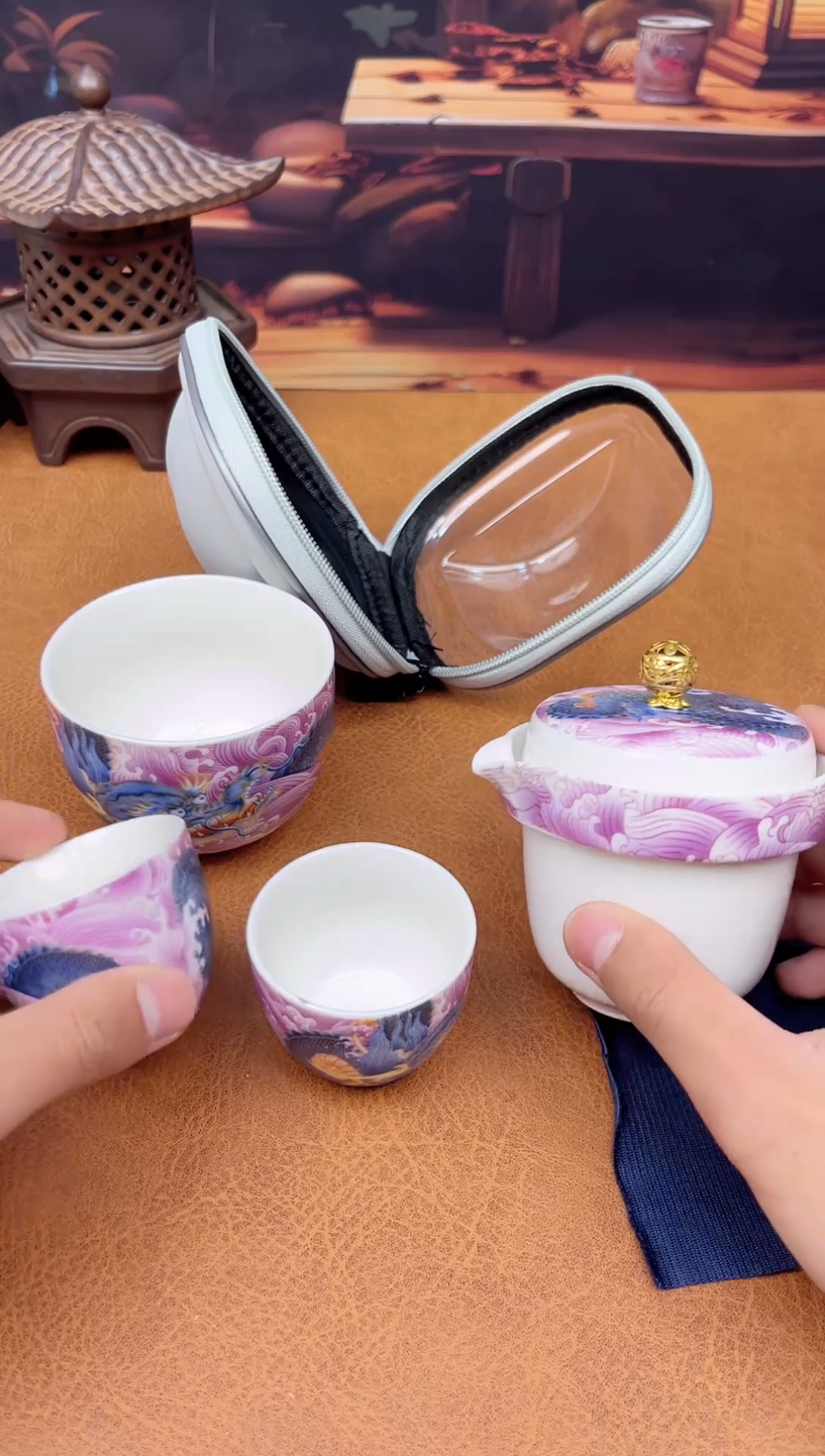 【闪购商品】陶瓷茶具摆件茶叶罐