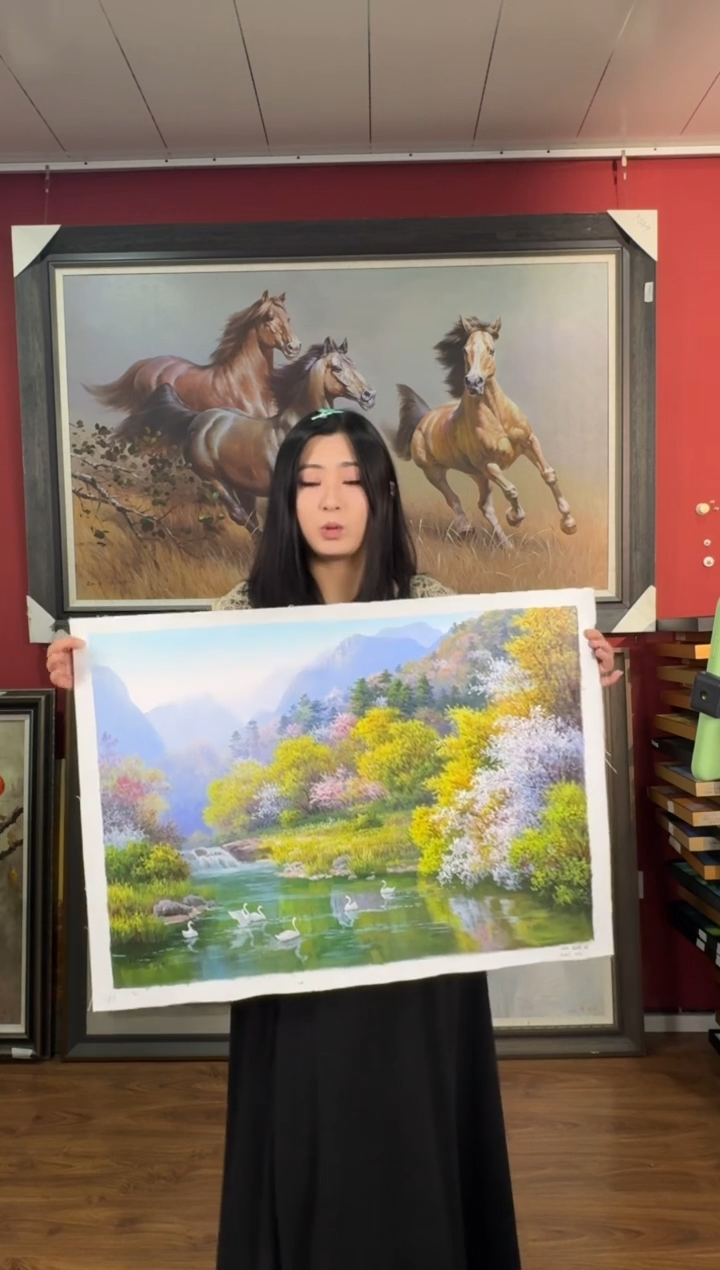 油画【13号】约50*70cm丨朝鲜原创纯手绘孤品油画丨顺丰包邮 