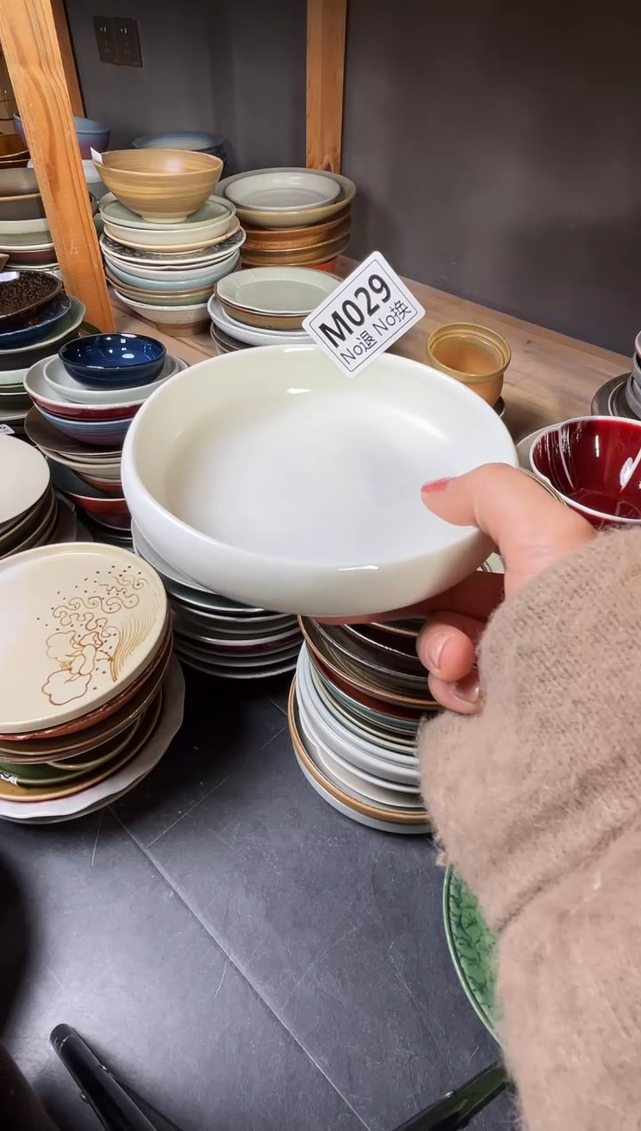 瓷片夏*m029白色圆钵福利